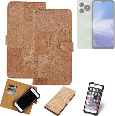 Produktbild von K-S-Trade Hülle kompatibel mit Ulefone Note 19  Kork Handyhülle Cover  Schutzhülle TPU Case Bumper in Hellbraun, (1x)