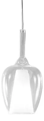 Imagen del producto de Ofelia: Mini lámpara colgante de vidrio de borosilicato transparente con casquillo E27 y cable de 3 metros. Fabricante: Gea Luce