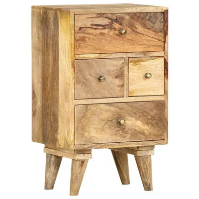 Image de Table de nuit 36x30x60 cm Mango massif
