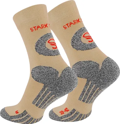 Produktbild von Stark Soul® Trekking Outdoor Socken 2 Paar, Uni 39-42 Beige