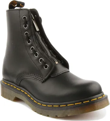 Produktbild von Dr Martens 1460 Pascal Frauen Stiefelette aus Nappa Leder Mit Reißverschluss Vorne Schwarz – undefined / Schwarz