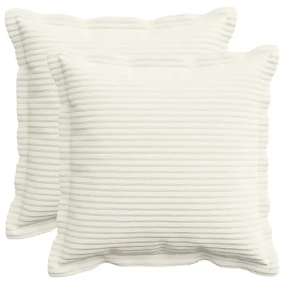Produktbild von vidaXL Kissenbezug 2 stk. HOUTEN Creme 30 x 30 cm Cord