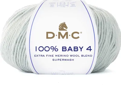 Zdjęcie produktu dla DMC 100% Baby 4 – wyjątkowo cienka przędza merynosowa (75% merynos, 25% poliamid) (kolor 107)