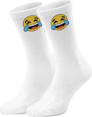 Produktbild von epicsocks EmotiFeet Tränenlachendes Emoticon Socken in 42-46 im Paar