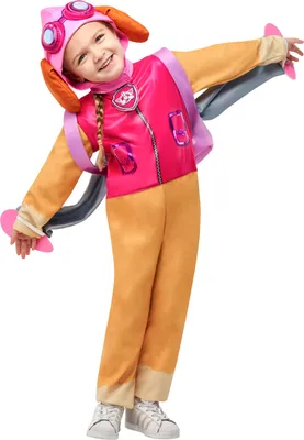Produktbild von Paw Patrol Kinderkostüm Stella Deluxe pink-orange - 84/98 (2-3 Jahre)