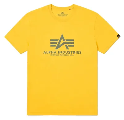 Produktbild von Alpha Industries Herren Basic T-Shirt, Dunkelgrün, M EU