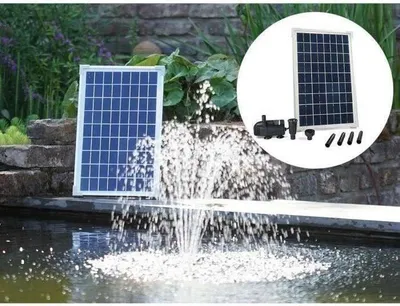 Image de Ensemble Solaire pour Fontaine Ubbink SolarMax 600, Panneau Solaire, Pompe, Économie d'Énergie