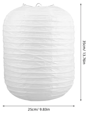 Produktbild von Omgoods – Papierlaternen – Hängelampe – Dekoration für Hochzeiten – Weiß – Chinesischer Stil – Dekoration für Geburtstage – Geeignet für Wohnzimmer und Schlafzimmer