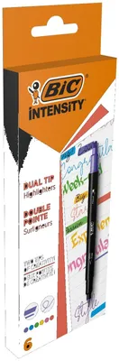 Obrázok produktu pre Dvojité zvýrazňovače BIC Intensity, 6 kusov