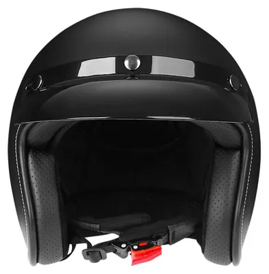 Zdjęcie produktu dla Kask motocyklowy, otwarty design, zdejmowana wizjera, matowy czarny kolor, rozmiar XL