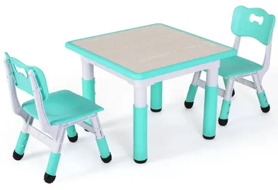 Immagine prodotto di Tavolo per bambini e sedie - Tavolo per bambini - Sedia per bambini piccoli - Sedia per bambini - Tavolo - Altezza regolabile