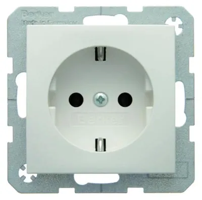 Obrázok produktu pre Hager 47431909, Typ F, Biela, Plast, Termoplastik, 250 V, 16 A, 50 - 60