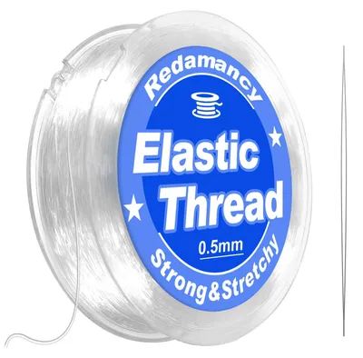 Elastischer Schmuckfaden 0,5 mm x 100 m, transparent