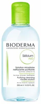 Zdjęcie produktu dla Bioderma Sébium H2O, Kobiety, 250 ml, Skóra mieszana, Skóra tłusta, Oczyszczenie, Orzeźwiający, Butelka, AQUA/WATER/EAU, PEG-6 CAPRYLIC/CAPRIC GLYCERIDES, SODIUM CITRATE, ZINC GLUCONATE, COPPER SULFATE,...
