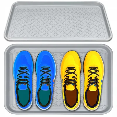 Produktbild von ML Abtropfmatte Schuhmatte für Schuhe 38x50 cm Schwarz/Grau