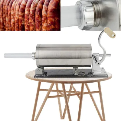 Obrázek produktu pro 3L nerezový mlýnek na maso a plnič klobás Stroj na plnění klobásy Sausage Stuffer