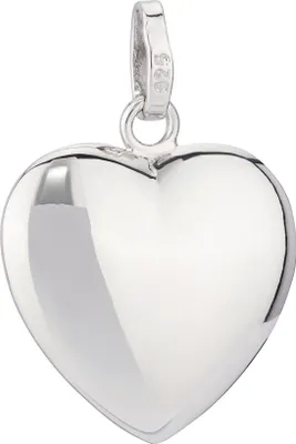 Produktbild von klassisch Herz Kettenanhänger klein 925 Silber 17x15mm Anhänger Hochglanzpoliert
