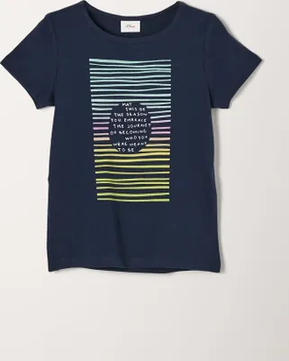 Produktbild von S. Oliver T-Shirt kurzarm Navy Place 104/110/REG