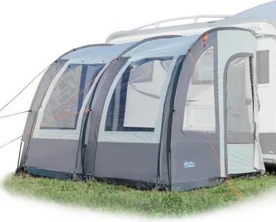 Produktbild von Fiberglas-Markise für Wohnwagen und Wohnmobil 260 cm, Aluminiumstangen und Polyestermaterial