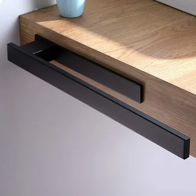 Produktbild von ZUNTO Selbstklebender Handtuchhalter Schwarz Handtuchhalter ohne Bohren für Bad und Küche, 39 cm