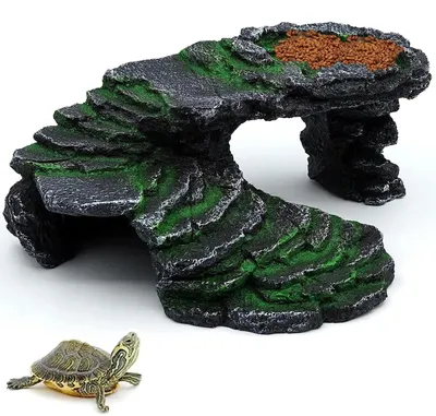 Produktbild von Turtel Basking-Plattform für Reptilien mit Futterschalen