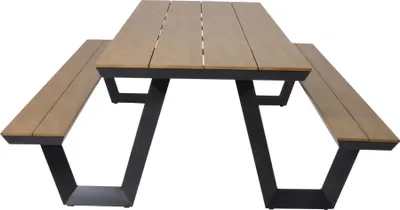 Produktbild von Picknickset Arezzo 89 x 75 x 200 cm Aluminium Polyethylen Anthrazit Braun