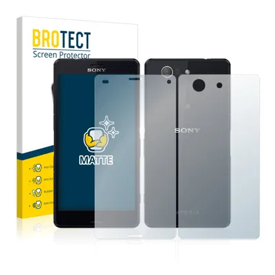 Produktbild von 2x BROTECT Schutzfolie für Sony Xperia Z3 Compact D5803 (Display+Rückseite) Displayschutz Displayschutzfolie Folie Matt Entspiegelungsfolie