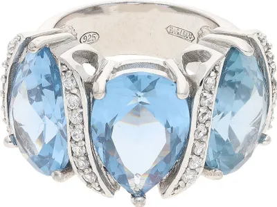 Produktbild von JuwelmaLux Ring 925/000 Sterling Silber mit synth. Zirkonia JL30-07-2668 53