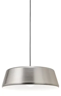 Zdjęcie produktu dla Lampa wisząca Blanca S/P – nowoczesny design z aluminium w wykończeniu niklowym, gniazdo E27, maks 60 W, idealna do wnętrz – Gealuce