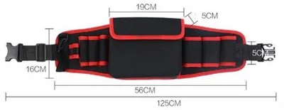 Immagine prodotto di Borsa porta attrezzi da elettricista, in tela, grande, multifunzionale, da portare a tracolla.