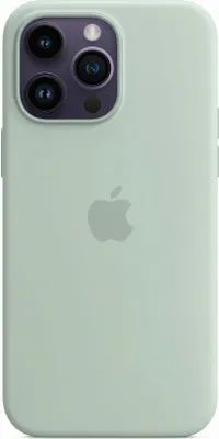 Produktbild von Apple iPhone 14 Pro Max Hülle - Silikon - Soft Case, Backcover - Hellgrün