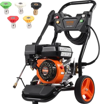 Zdjęcie produktu dla Myjka ciśnieniowa spalinowa 3950 PSI 10L/min, 5 dysz - do mycia aut