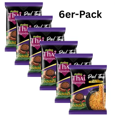 Produktbild von 6er-Pack Yum Yum Instantnudeln Thai Signature Stir-Fried Pad Thai 100g