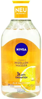 Produktbild von NIVEA Mizellenwasser Vitamin C 400ml Make-Up Entferner Alle Hauttypen Parfümfrei