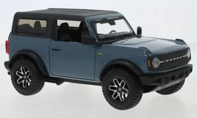 Produktbild von Maisto MAI31530BLUE - 1/24 - Ford Bronco Badlands, blau/schwarz, 2021 - Neu