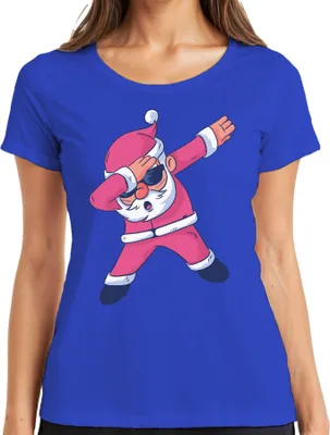Produktbild von Dabbing Santa Sonnenbrille - Weihnachten Weihnachtsgeschenk Christmas Damen T-Shirt, Blau, 3XL