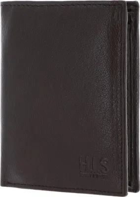 Produktbild von H.I.S Leder Geldbörse Wallet Brown dunkelbraun