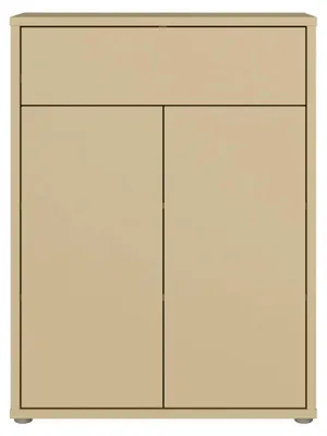 Produktbild von Schuhkommode >ALICE SPRINGS< in Buttergelb - 74,5x99,1x34,9cm (BxHxT)