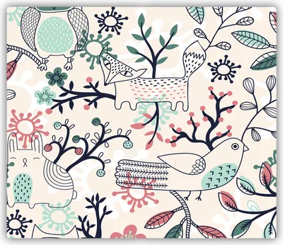 Produktbild von Tulup Glas Herdabdeckplatte Glaskeramikkochfeld-Abdeckung Spritzschutz Glasabdeckplatte Kochplattenabdeckung und Schneidebrett - Einteilig - 60x52 cm Tiere und Blumen