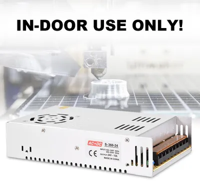 Image de Transformateur d'alimentation à découpage régulé 24 V, 15 A, 360 W pour imprimante 3D