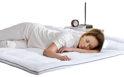 Produktbild von VEVOR Matratzenauflage Premium Memory Foam Fiber Fill König 1930x2032x101,6 mm Dicke, 1524x2032x76.2 mm