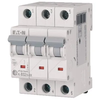 Immagine prodotto di Interruttore di sovracorrente 3P B 32A 6kA AC xPole Home 194884 Eaton