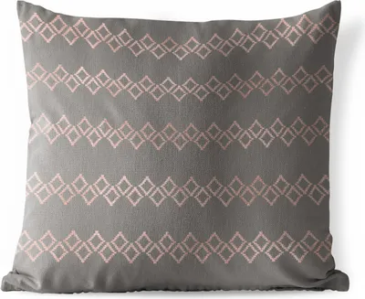 Produktbild von MuchoWow® Outdoor Kissen - Rosa - Muster - Luxus - 40x40 cm - Wetterfest - Lounge Kissen - Kopfkissen - Interieur - Polster mit Bild