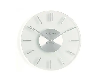 Obrázek produktu pro NeXtime 2632, Zeď, Hodiny, Kruh, Průhledná, Sklo, Dospělí