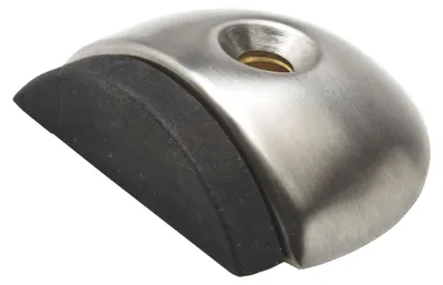 Image de Butoir de porte au sol "Rond I", acier inoxydable