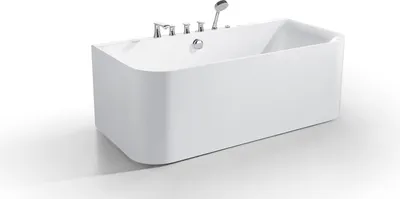 Produktbild von Badewann Wanne Spa Wannen Badezimmer 170x80 Badewannen Weiß Acryl Armaturen
