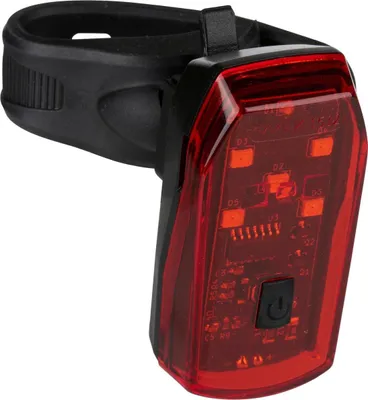 Produktbild von Dunlop LED-Fahrradrücklicht 5 LED mit Bremslichtfunktion – es Sicherheitsrücklicht