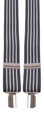 Produktbild von Herrenhosenträger X-Form Clips Hosenträger Hosenhalter 120cm Stabil, Farbe:schwarz