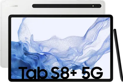 Produktbild von Samsung Galaxy Tab S8+ 5G (256GB) silver