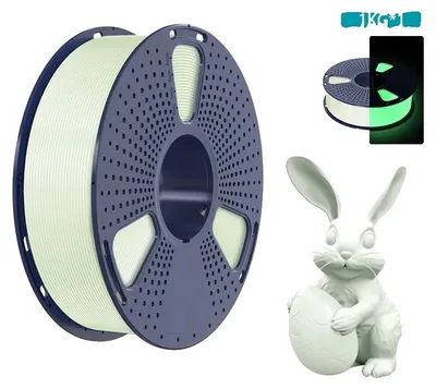Immagine prodotto di Filamento 3D, luminescente al buio, elevata resistenza agli urti, colore bianco brillante